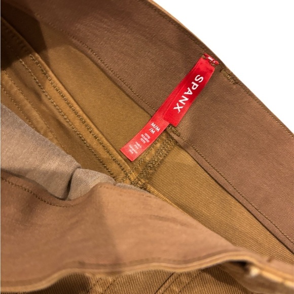 Spanx Stretch Twill Ankle Cargo Pants In Honey Glow Size Medium Petite $128 NWT - Picture 8 of 12